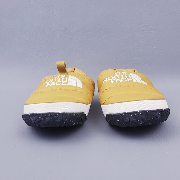 The North Face Women Nuptse mule 550 down feather Yellow Size 7 - Picture 2 of 12